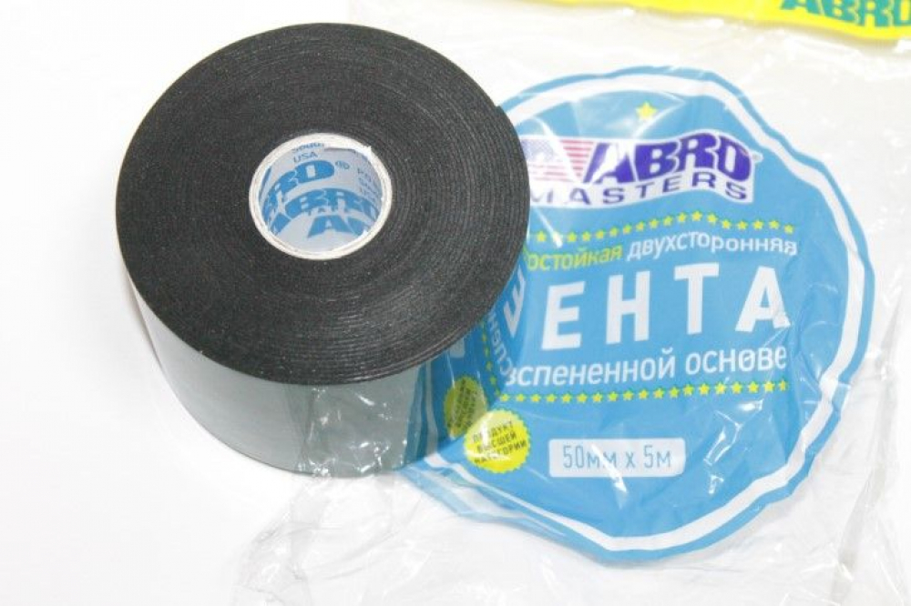 Скотч 2-х сторонний (30х5м) Abro Masters